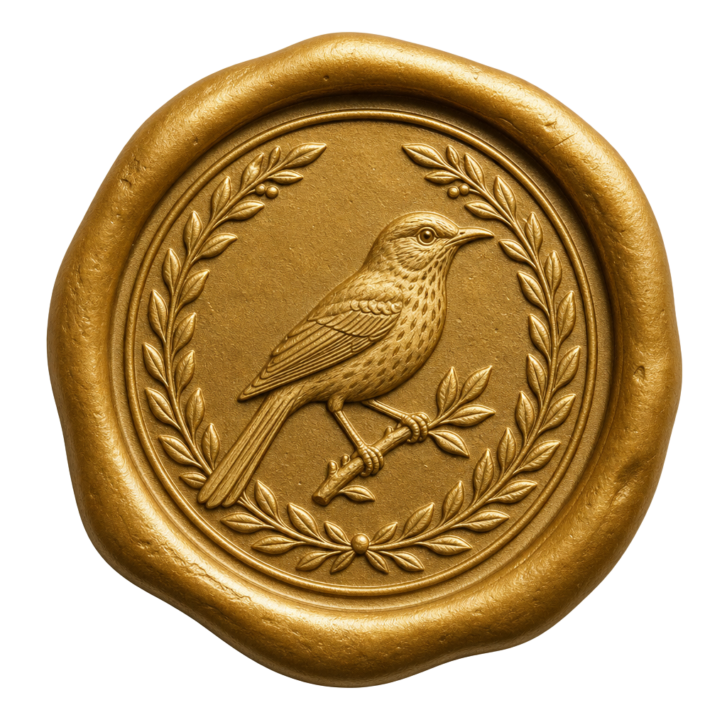 Sage thrasher wax seal
